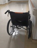 鱼跃(yuwell)轮椅车H051折叠老人轻便旅行手推车钢管免充气胎代步车 实拍图