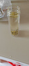 富光男女士双层玻璃杯 高硼硅玻璃304茶隔水杯子 带茶隔泡茶杯400ml 实拍图