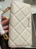 CHARLES&KEITH质感菱格链条小方钱包女包包女包生日礼物CK6-10680924 Cream奶白色 XS 实拍图