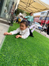 清雅仿真草坪地毯假草皮铺垫塑料户外人造球场人工围挡幼儿园绿色地垫 3厘米全新升级加密加厚A级款 (1米宽10米长)10平方 实拍图