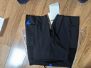 NEDAO内道汗隐痕条纹四分半弹紧身跑步短裤男款马拉松运动短裤春夏新款 夜跑黑 XL 实拍图