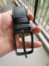 海澜之家（HLA）男士皮带男真牛皮针扣腰带裤带商务新款生日礼物送男友送老公时尚 实拍图