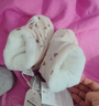 童泰（TONGTAI）童泰新生婴儿秋冬纯棉宝宝步前护脚棉鞋TS43Y219-DS爱心白m 实拍图