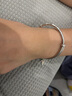 顺庆银楼S9999足银手镯女竹节手镯年轻款银镯子新款银饰送好友开学礼物 竹报平安银手镯约20克+证书 实拍图