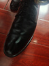 卡帝乐鳄鱼（CARTELO）英伦牛皮商务正装休闲男士低帮系带皮鞋男2511 黑色 增高版 41 实拍图