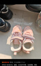 巴布豆（BOBDOG）童鞋女宝宝学步鞋加绒二棉鞋 106305033 果粉色26 实拍图