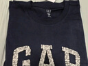 GAP男女装2025秋季新款logo纯棉宽松圆领长袖T恤休闲上衣 海军蓝 L (175/96A)亚洲尺码【偏大,建议拍小一码】 实拍图