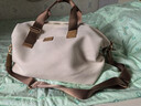 爱华仕城市旅行系列女士大容量行李包袋手提包斜挎健身包商务出差米白色 实拍图