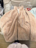 优衣库女装长绒摇粒绒拉链茄克/长袖外套夹克470137 11 粉红色 2XL 实拍图