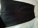 小个子半身裙女加绒加厚气质秋季后开叉通勤百搭高腰裙直筒裙158 黑色【小个子款】秋款 合适身高147-157CM L 【建议100-110斤】 实拍图