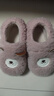 酷趣（Coqui）棉拖鞋秋冬舒适毛绒加厚保暖棉拖鞋童款 粉色30-31 CQ2303 实拍图
