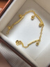 周生生永系列铃铛黄金手链 三截元棍吊响铃足金手饰 23716B计价 17厘米 - 8.25克(含工费200元) 实拍图