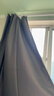金蝉窗帘家用遮光卧室客厅防晒隔断窗帘轨道挂钩高级感 深灰色180*240 实拍图