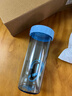 特百惠（Tupperware）莹彩430ML塑料杯男女士学生夏季运动水杯子户外便携大容量 水晶蓝 实拍图