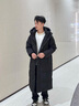 波司登（BOSIDENG）25新款羽绒服商场男女同款运动系列长款加厚连帽学生面包服外套 黑色8056 【无袖标】-卡码拍小 M 165/88A 体重约110-120斤 实拍图