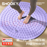 SMOOKY指压板脚底按摩脚垫穴位疏通脚心指压板仿鹅卵石圆形垫慢跑 优雅紫【圆形直径约55cm】 实拍图