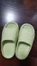 朴西小鲨鱼软底儿童凉拖鞋男童宝宝洗澡防滑家居室内拖鞋女童 苔藓绿 实拍图