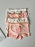 北极绒4条装儿童内裤女童发育期纯棉女孩学生10A抑菌平角短裤宝宝中大童 实拍图