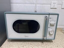 美的（Midea）小滋味微波炉家用小型 复古旋钮薄荷曼波风 一级能效平板变频轻音预制菜加热M1G1 实拍图