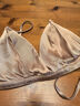 金三塔真丝内衣女里外桑蚕丝无钢圈文胸性感薄款美背内衣七夕情人节礼物 豆沙色 XL 实拍图
