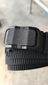 回力帆布皮带男士自动扣尼龙编织腰带加长简约休闲百搭年轻人战术裤带 黑色 实拍图