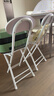 华恺之星凳子 折叠椅子家用餐椅简易便携休闲靠背椅户外圆凳CY150纯白色 实拍图