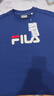 FILA 斐乐官方情侣款套头卫衣25秋冬季新款休闲宽松长袖加绒保暖上衣 【常规款】中世纪蓝-DB M 170/92A/M 实拍图