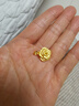 周生生玫瑰花 幸福花 足金黄金吊坠 送妈妈送女友不含项链78715P计价 3.39克(含工费130元) 实拍图
