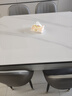 晨巢 岩板餐桌 实木餐桌椅组合现代简约可伸缩折叠吃饭桌子餐厅家具 黑白框架亮光雪山白-111皮椅 1.35米一桌六椅-12MM岩板厚度 实拍图
