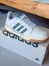 adidas ENTRAP美式校园风运动少年感复古篮球风板鞋男女阿迪达斯 白色/蓝色   46 实拍图
