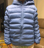 迷你巴拉儿童羽绒服男女童厚款保暖连帽棉服防风保暖羽绒外套【防水透湿】 冰蓝80935 【白鸭绒-1000+洁净度】 110 【充绒量40.9g】 实拍图