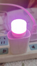 【月销20万单】usb小夜灯超亮护眼家用卧室宿舍睡眠床头灯泡 USB直插小夜灯（粉光）-1个 实拍图
