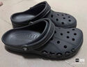 crocs卡骆驰洞洞鞋贝雅男鞋女鞋轻便耐磨一脚蹬拖鞋休闲鞋|10126 黑色-001 43 (270mm) 实拍图