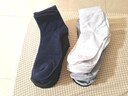 邑棉（yimian）黑白色袜子男士中筒袜秋冬季男袜【纯色商务休闲】长筒长袜10双 实拍图