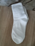 【新疆长绒棉】精梳棉袜子男女同款运动抗菌吸汗耐磨舒适透气高棉 黑色 1双 均码 【中筒】 实拍图