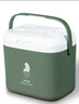 欧宝森PU保温箱14L 车载户外露营冷藏箱 冰块保鲜箱商用摆摊钓鱼箱 绿色 实拍图