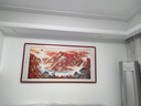 迅典国画山水画鸿运当头挂画客厅装饰画办公室字画风水画沙发背景墙画 A款【鸿运当头】 实木带框163*83CM（有机玻璃） 实拍图