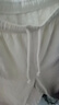 优衣库女装麻混纺松紧长裤/休闲裤473791 30 浅米色 L /160/70A 实拍图
