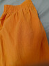 阔腿裤夏季新款长裤女宽松棉麻女裤垂感高腰休闲直筒裤子 橙色 XL 建议120-130斤 实拍图