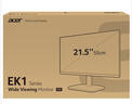 宏碁（Acer）21.5英寸办公轻电竞+100Hz+VGA/HDMI双接口显示器EK221Q Hbi 实拍图