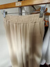 棉麻阔腿裤女春秋夏高腰垂感亚麻九分裤大码太极裤抽绳直筒休闲裤 杏色 M 【建议80-100斤】 实拍图