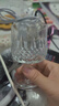【京东物流】冰川纹玻璃杯时尚潮流ins风果汁杯酒杯水杯 浮雕玻璃酒杯 190ml1只 实拍图