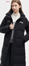 FILA 斐护科技|斐乐女装长款羽绒服冬季休闲简约连帽保暖羽绒外套 正黑色-BK 160/80A/S 实拍图