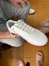 李宁（LI-NING）太极鞋新款软皮轻质透气防滑牛筋底男女晨练表演八段锦武术运动鞋 ADBC012-1白色【经典训练款】 40 实拍图