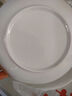 纯白简约风8英寸陶瓷圆盘酒店菜盘甜品摆盘创意釉下彩家用饭盘 8英寸白瓷盘2只装 实拍图