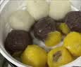 蓝湖优品【三色】东北黄米粘豆包紫米江米黏粘糕年糕特产纯手工黏芸豆豆包 【三色】粘豆包330g*3袋 共27个 实拍图