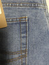 AEMAPE高端苹果男士100%纯棉牛仔裤春秋款宽松阔腿高腰深裆宽腿大码长裤 【厚款】浅蓝色 33  (2尺6) 实拍图