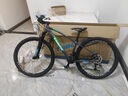 千里达（TRINX） X7铝合金山地车自行车禧玛诺22速线控气叉油刹成人男女单车 X7PRO哑灰蓝绿 -筒轴 29*15英寸 实拍图