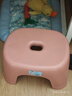 椅子奶油风家用小凳子加厚塑料凳可叠放耐用儿童凳学生寝室矮凳 樱花粉1个 实拍图