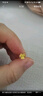 周六福小金花足金999黄金耳钉女生日礼物计价AC090379  一对 约0.64g 实拍图